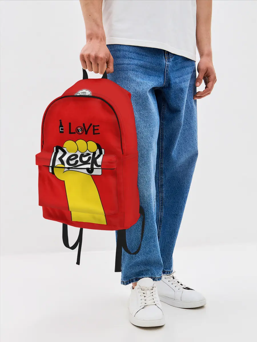 Рюкзак джинсовый / I love Beer