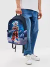 Рюкзак джинсовый / Goku on a planet