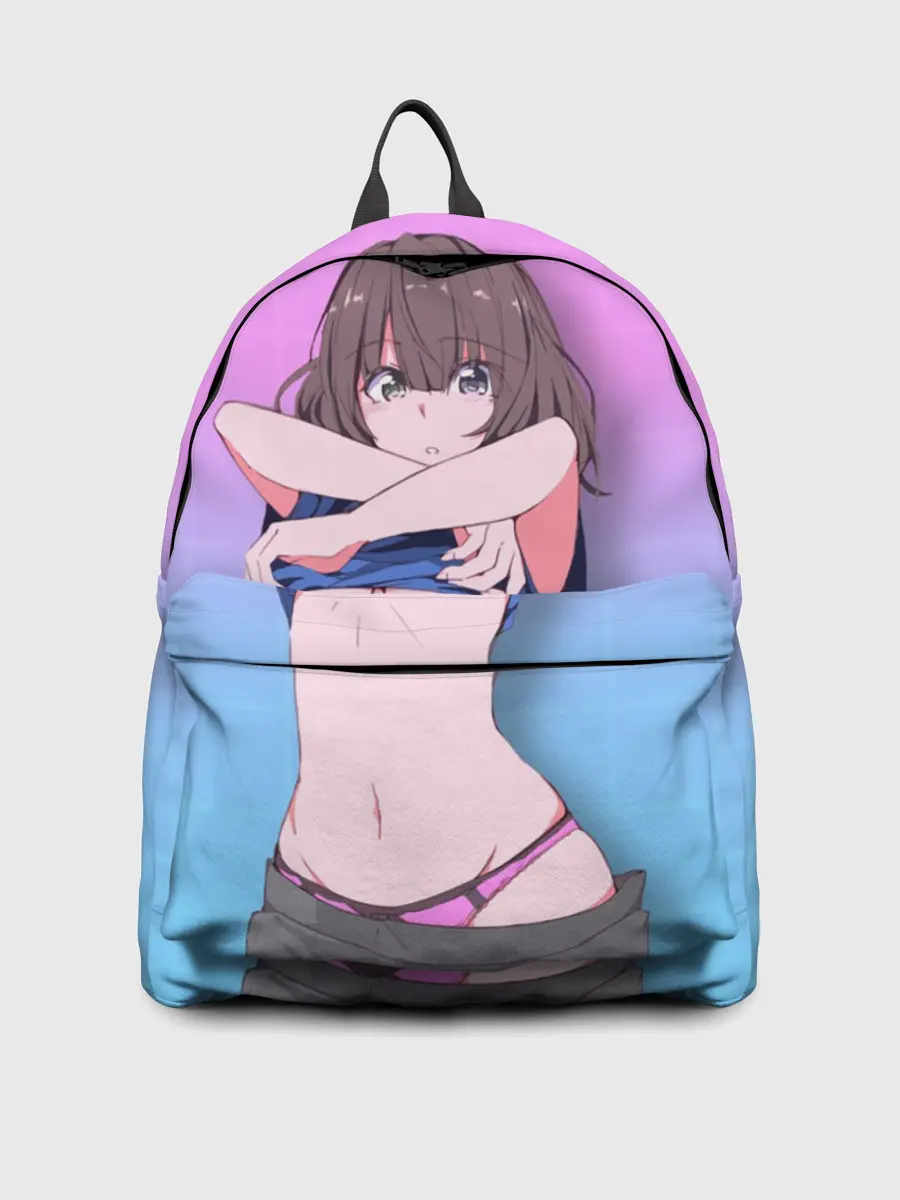 Рюкзак джинсовый / Anime girl with sword