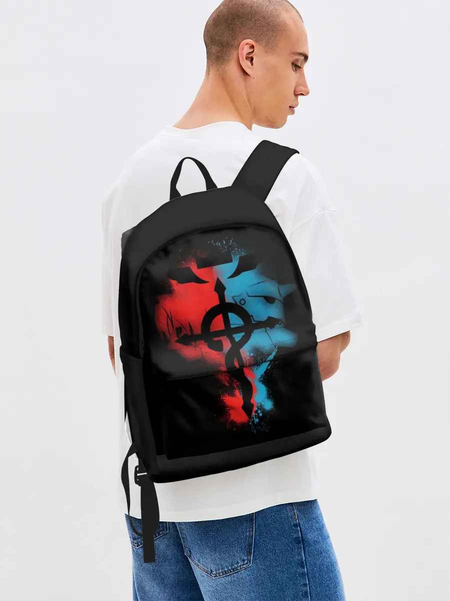 Рюкзак джинсовый / Стальной алхимик