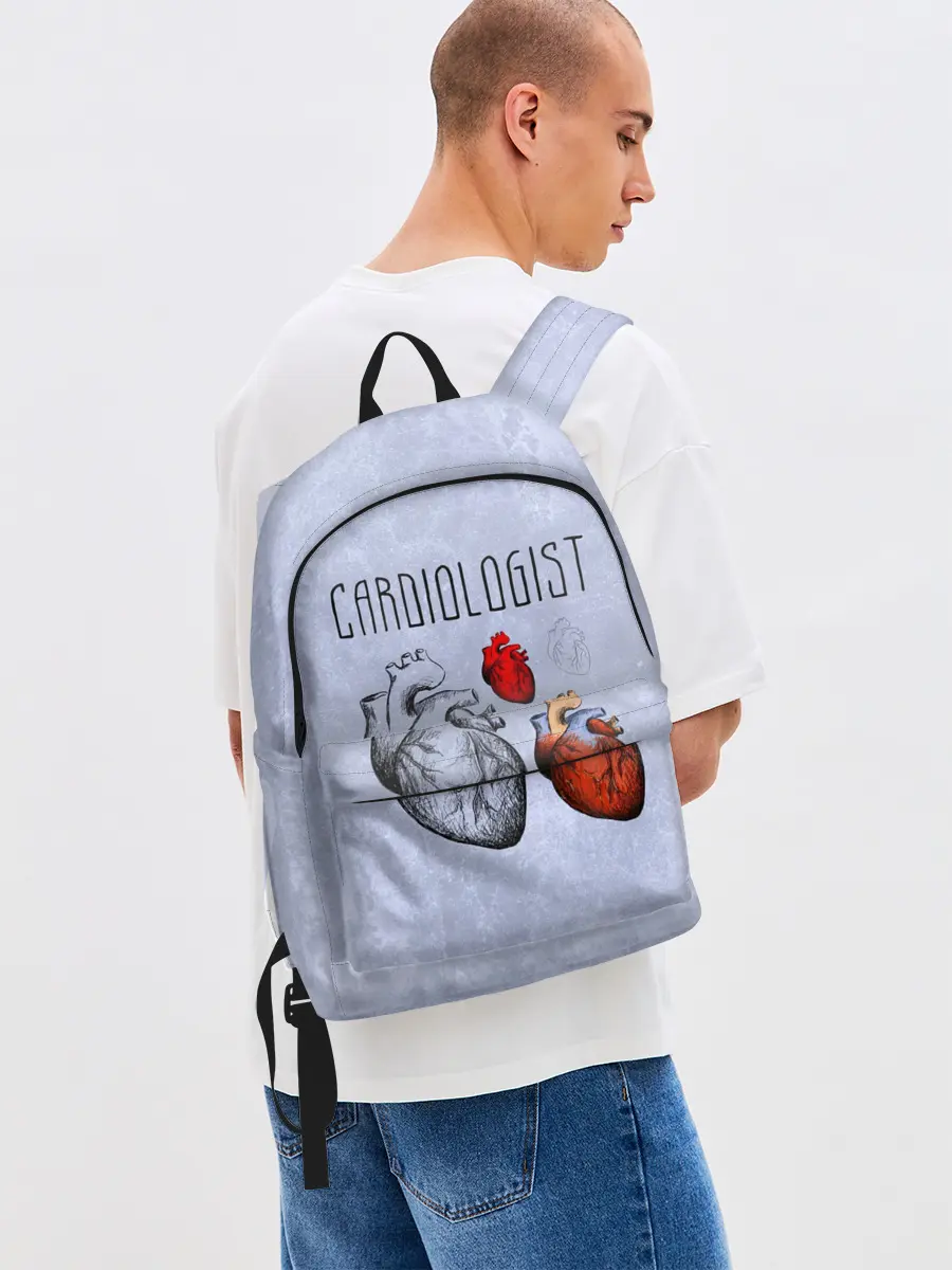 Рюкзак джинсовый / кардиолог