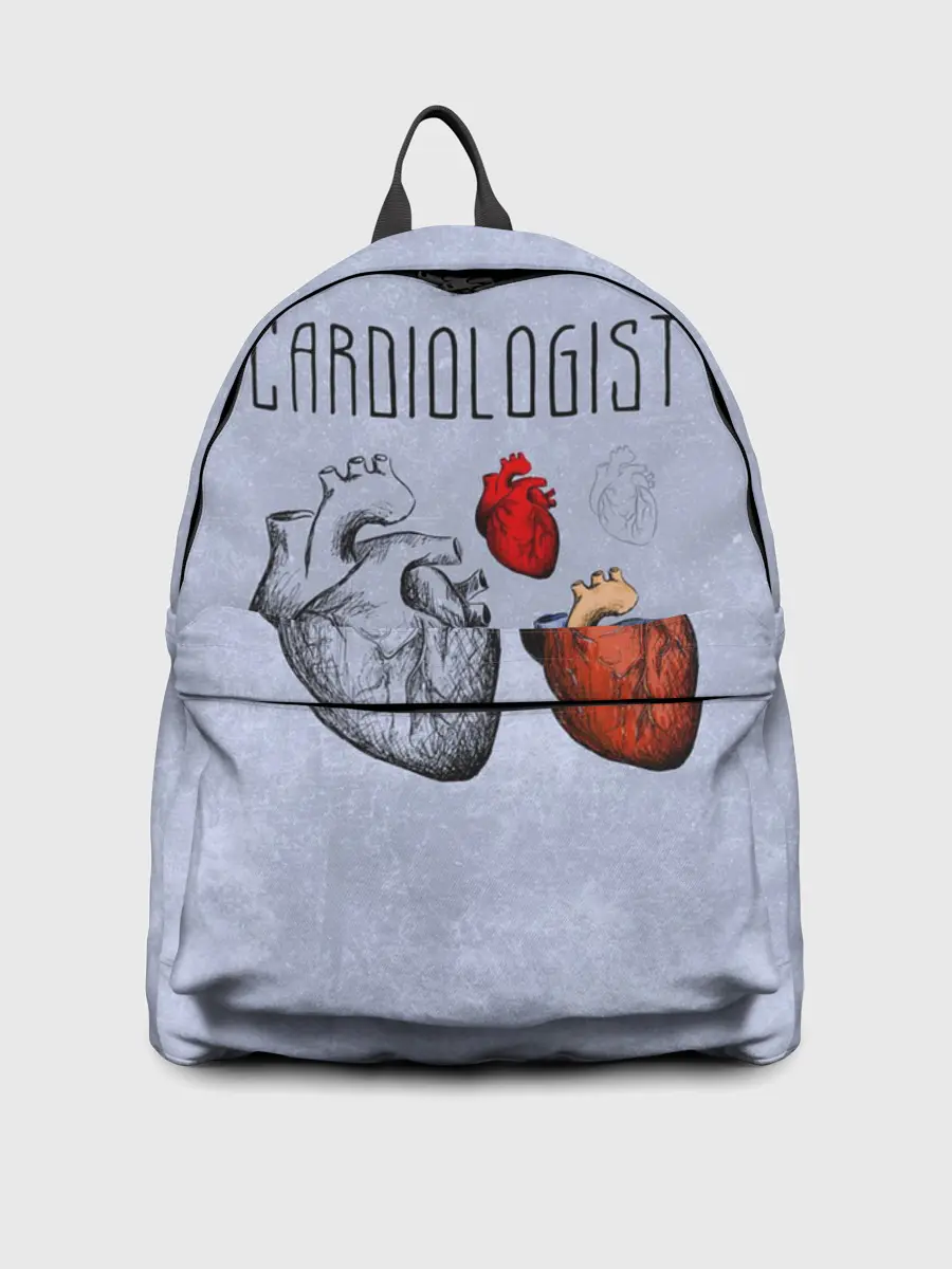 Рюкзак джинсовый / кардиолог