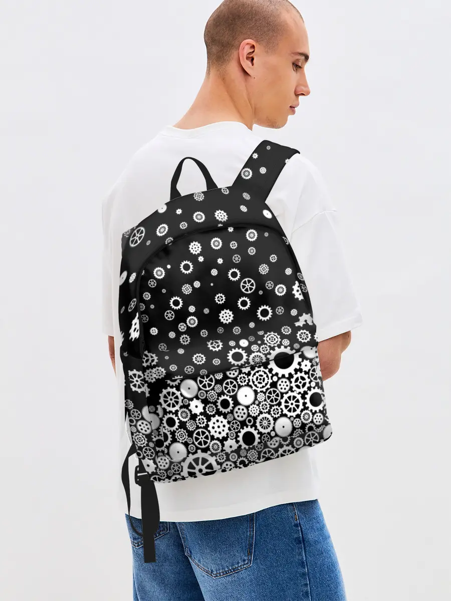 Рюкзак джинсовый / Шестеренки