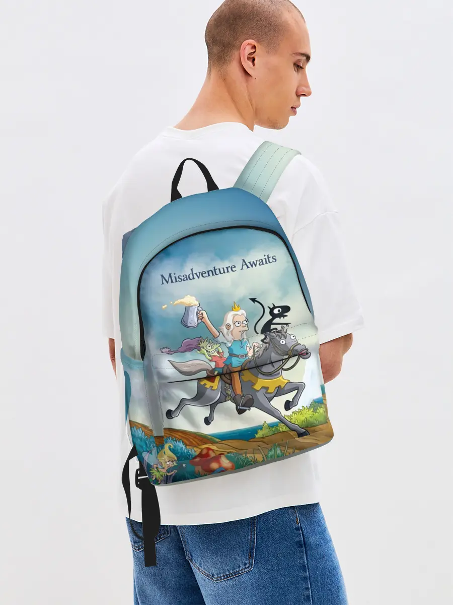Рюкзак джинсовый / Misadventure Awaits