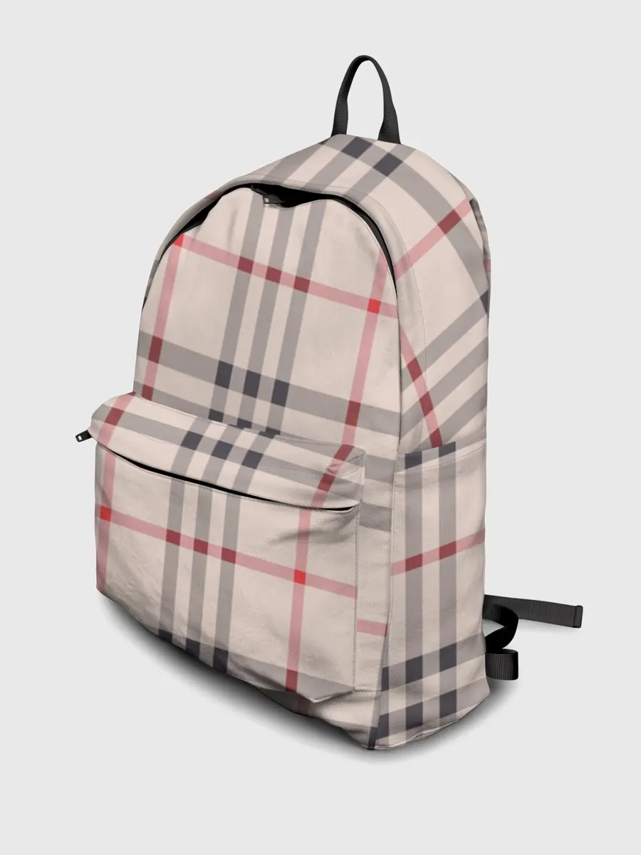 Рюкзак джинсовый / Светлая клетка