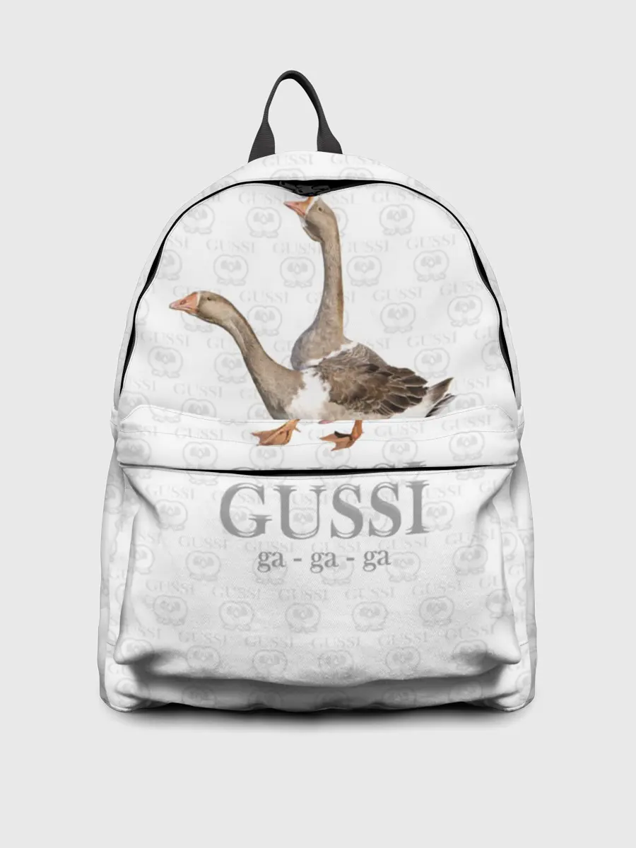 Рюкзак джинсовый / Гуси