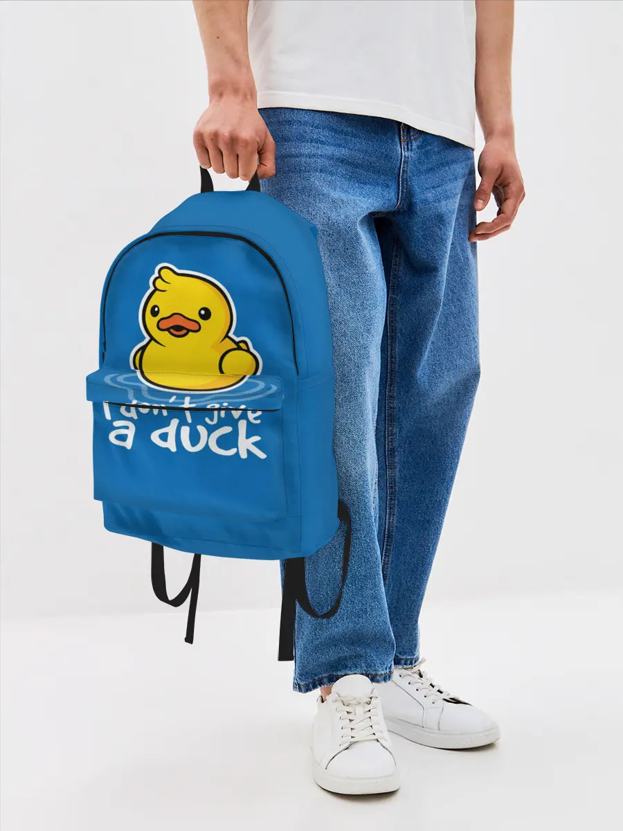 Рюкзак джинсовый / I Dont Give a Duck