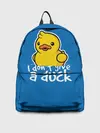 Рюкзак джинсовый / I Dont Give a Duck