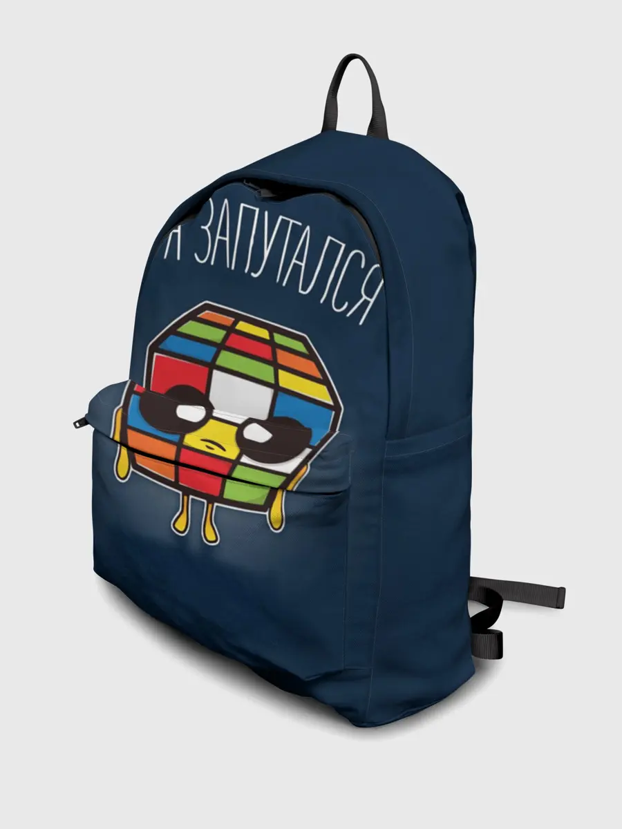 Рюкзак джинсовый / Кубик Рубика Запутался