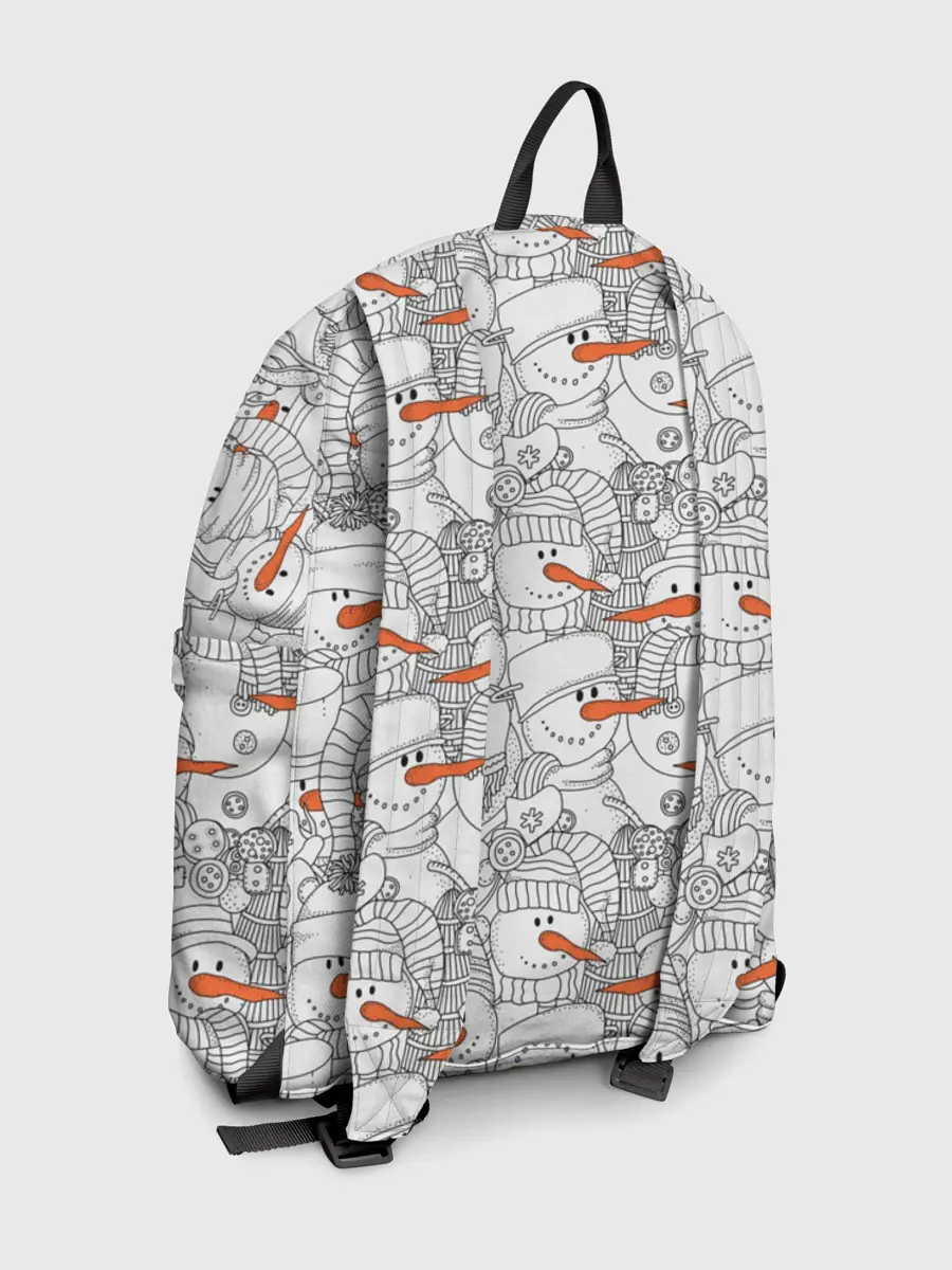 Рюкзак джинсовый / Снеговики