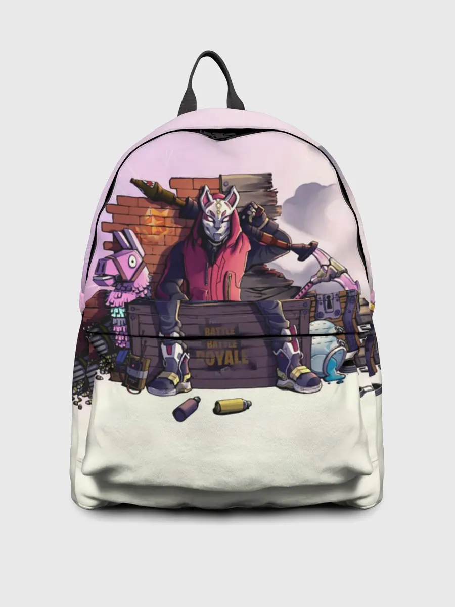 Рюкзак джинсовый / Fortnite. Drift and Lama