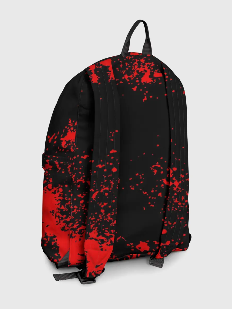 Рюкзак джинсовый / Красный поросенок