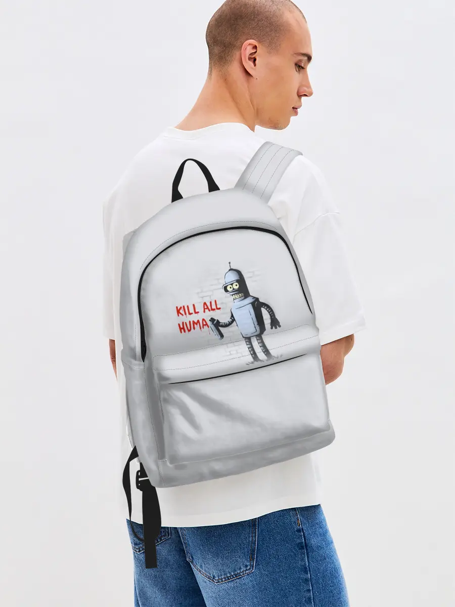 Рюкзак джинсовый / Bender - Kill all human