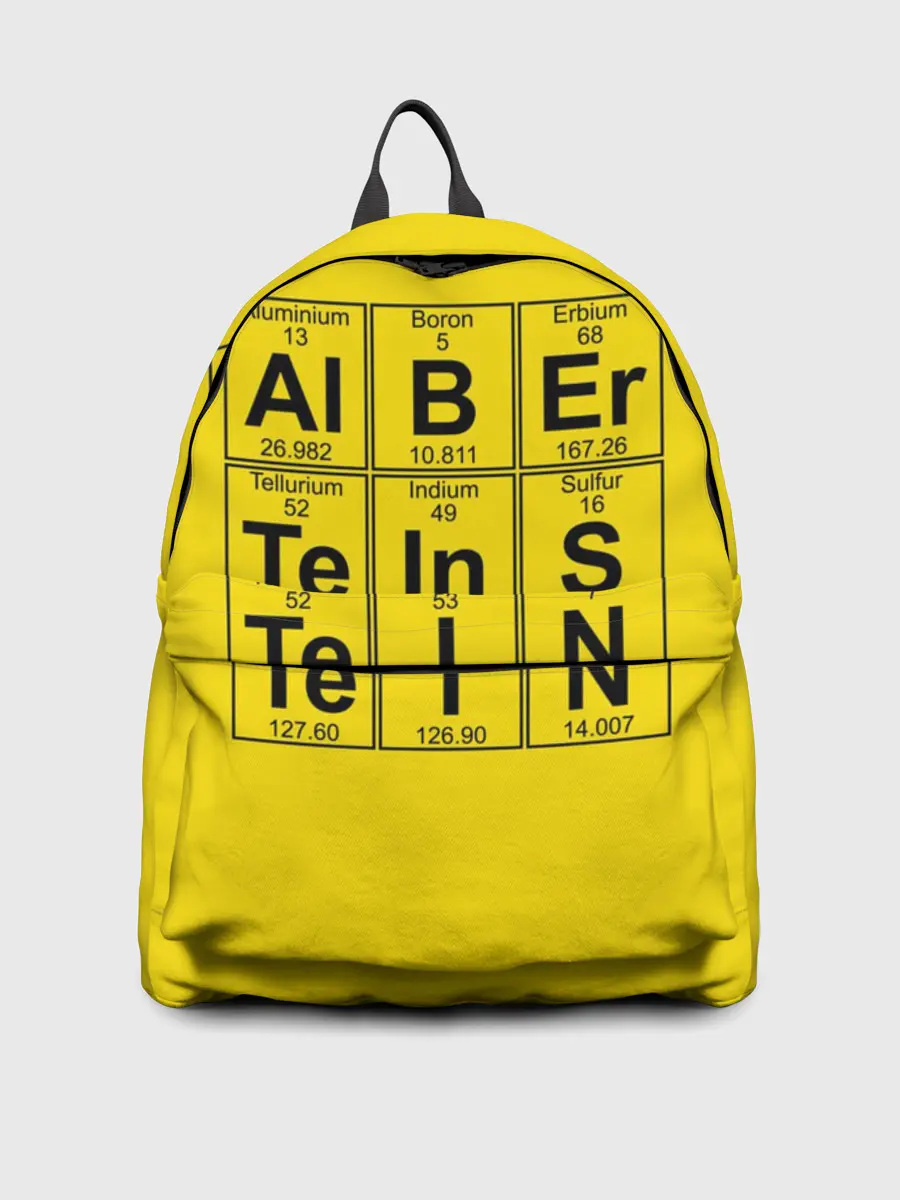 Рюкзак джинсовый / Альберт Эйнштейн