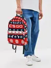 Рюкзак джинсовый / CS GO НОВОГОДНИЙ