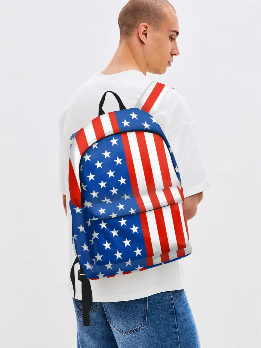 Рюкзак джинсовый / Американский Флаг