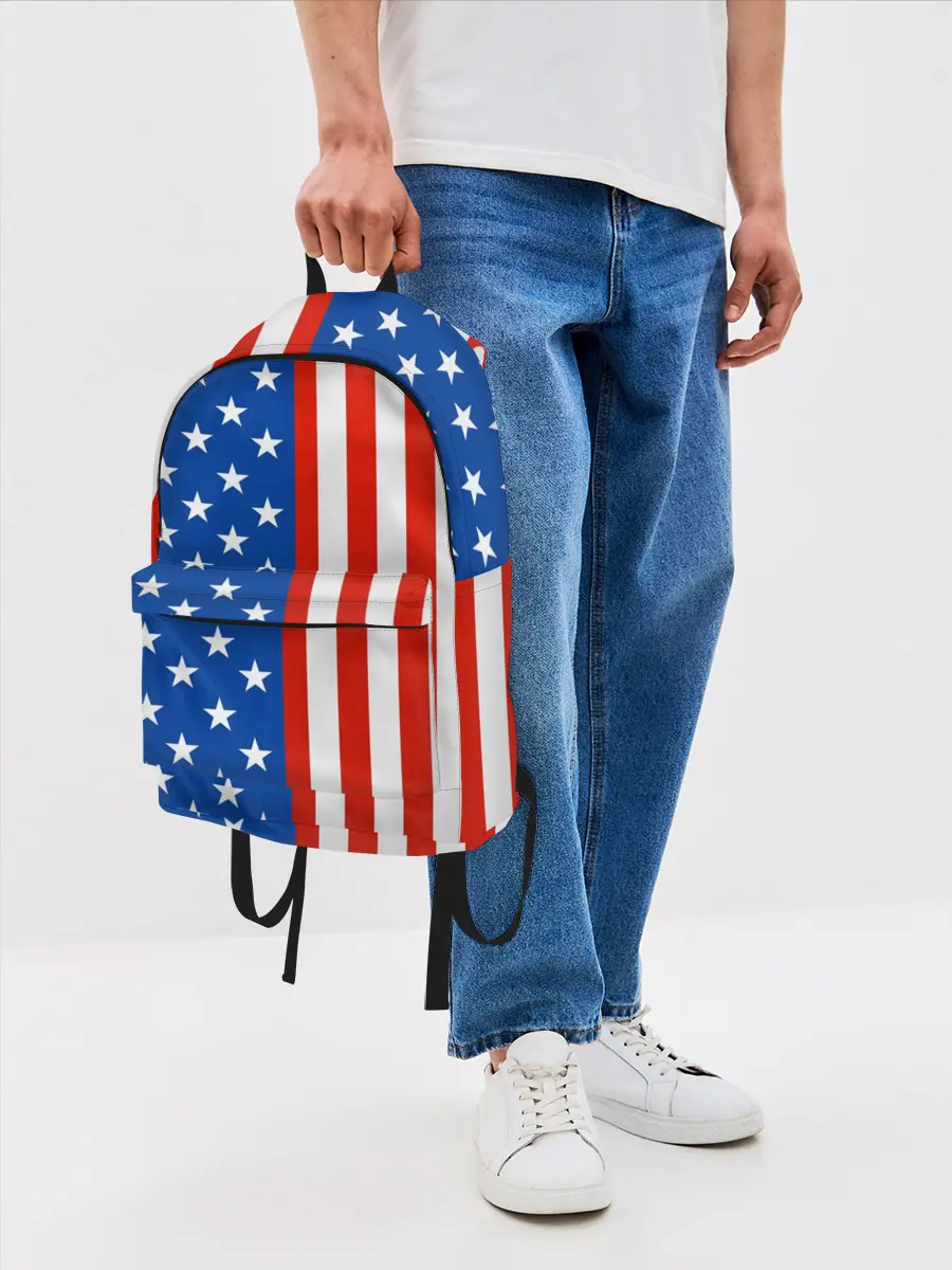 Рюкзак джинсовый / Американский Флаг