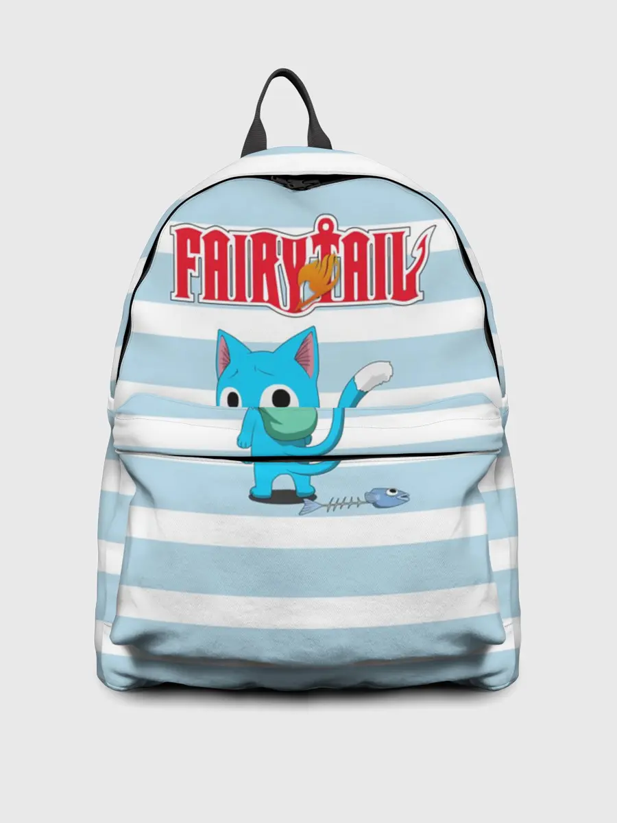 Рюкзак джинсовый / Кот на полосочках