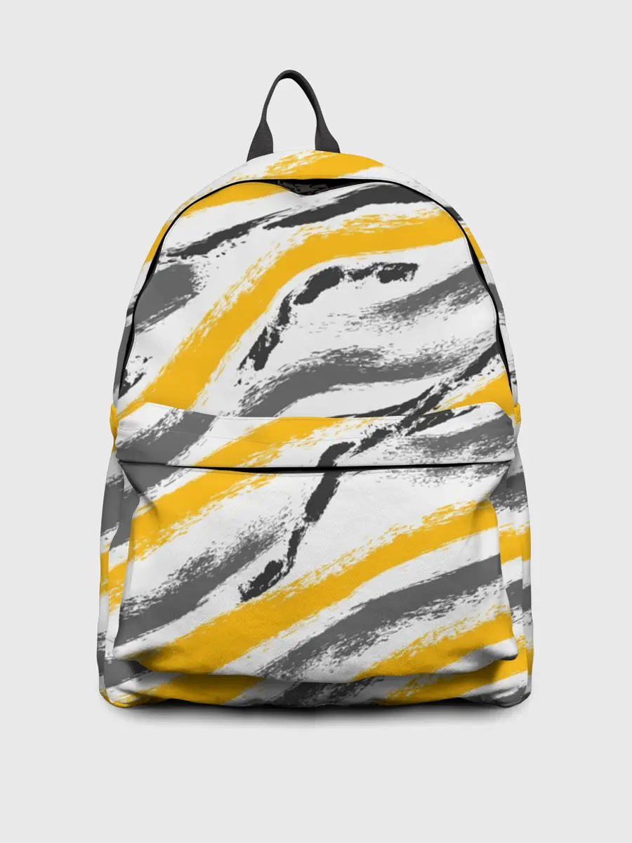 Рюкзак джинсовый / Серый-желтый