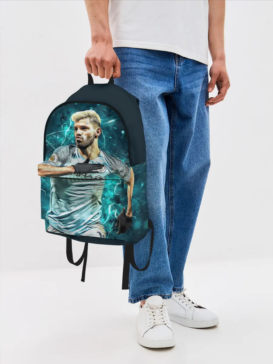 Рюкзак джинсовый / Серхио Агуэро