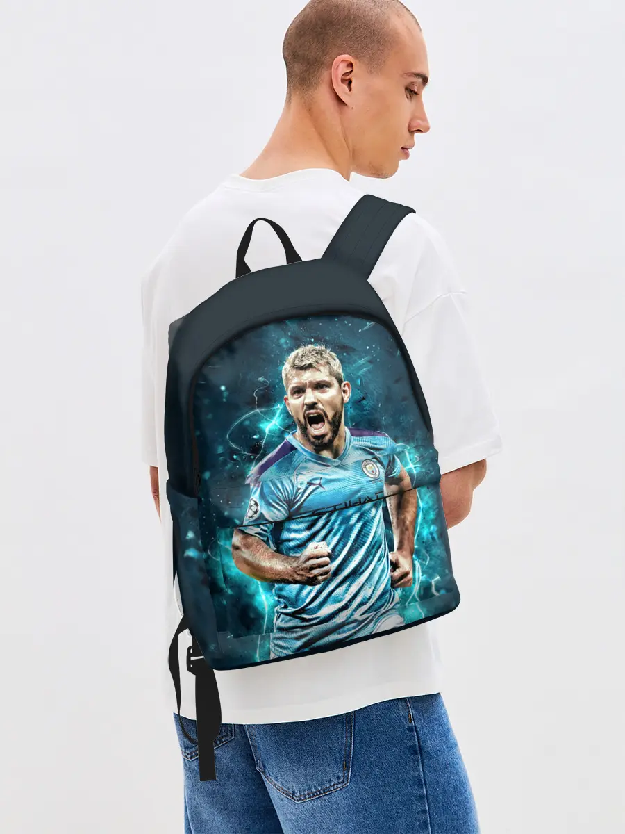 Рюкзак джинсовый / Серхио Агуэро