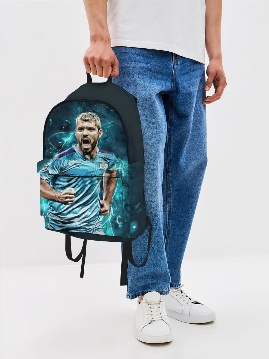 Рюкзак джинсовый / Серхио Агуэро