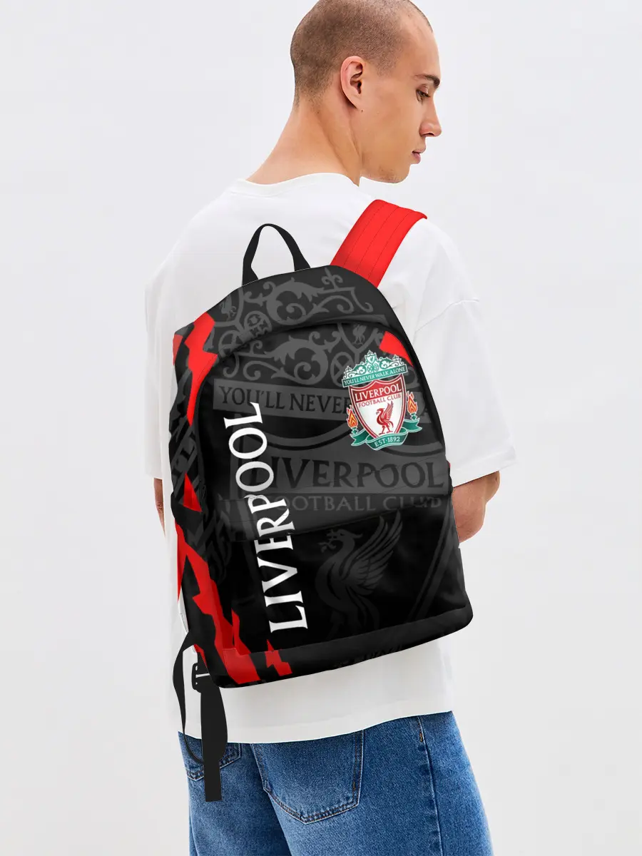 Рюкзак джинсовый / LIVERPOOL / ЛИВЕРПУЛЬ / СПОРТ