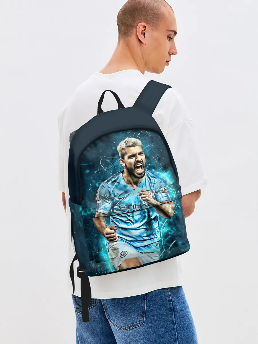 Рюкзак джинсовый / Серхио Агуэро