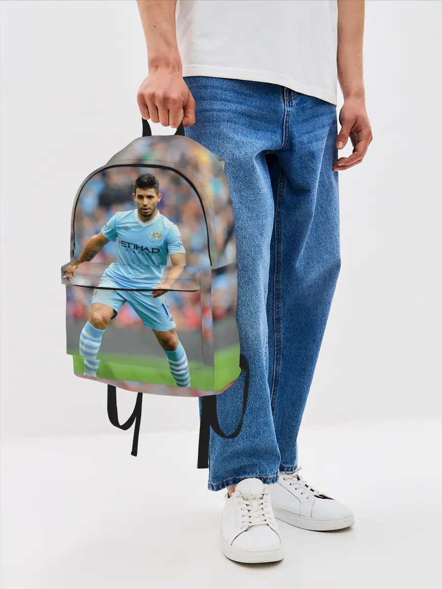 Рюкзак джинсовый / Серхио Агуэро