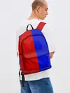 Рюкзак джинсовый / Красно-синий