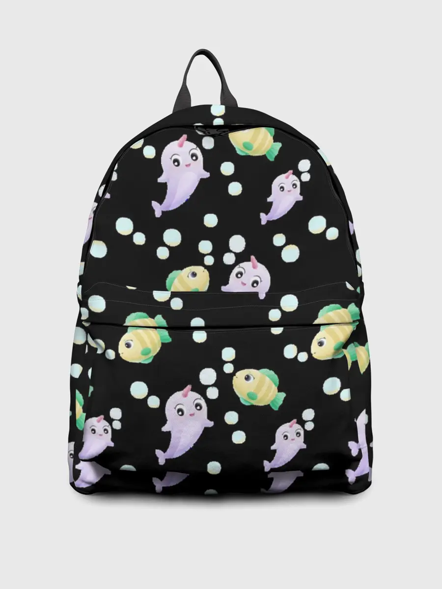 Рюкзак джинсовый / Морские жители