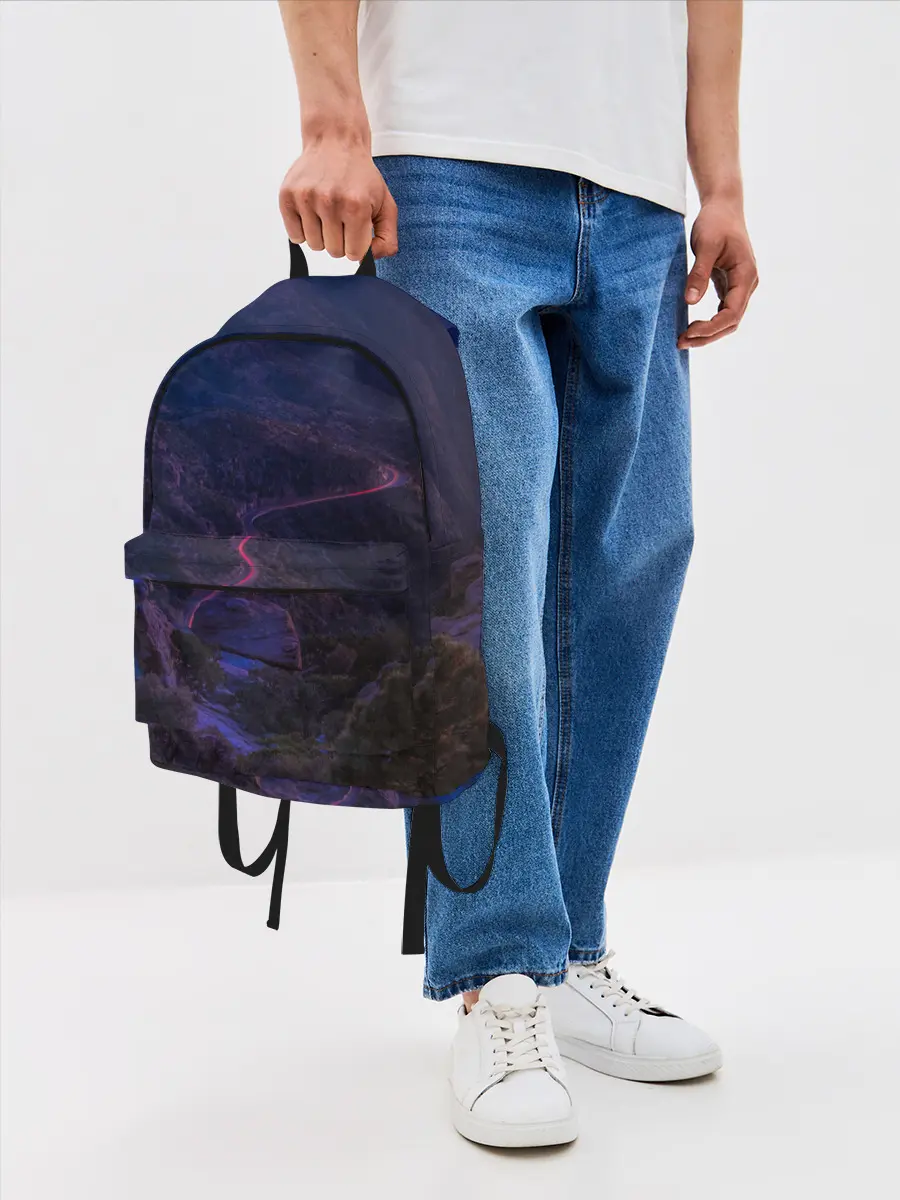 Рюкзак джинсовый / НЕОНОВАЯ ДОРОГА