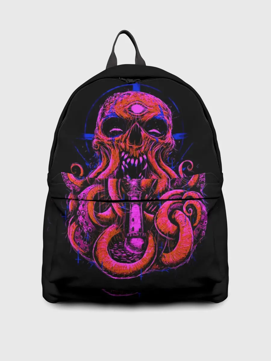 Рюкзак джинсовый / Череп Осьминог | Octopus Skull