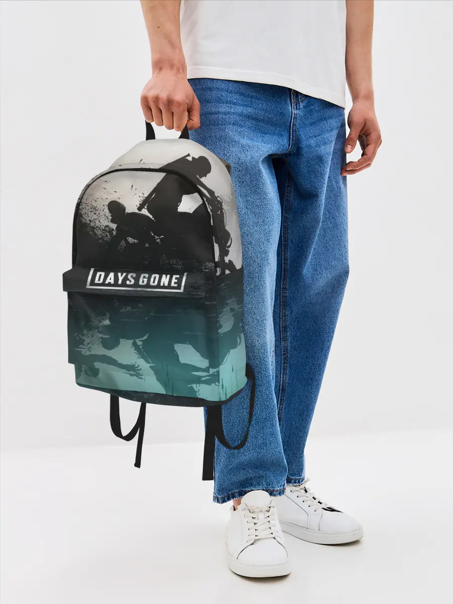 Рюкзак джинсовый / Days gone отражение Дикона