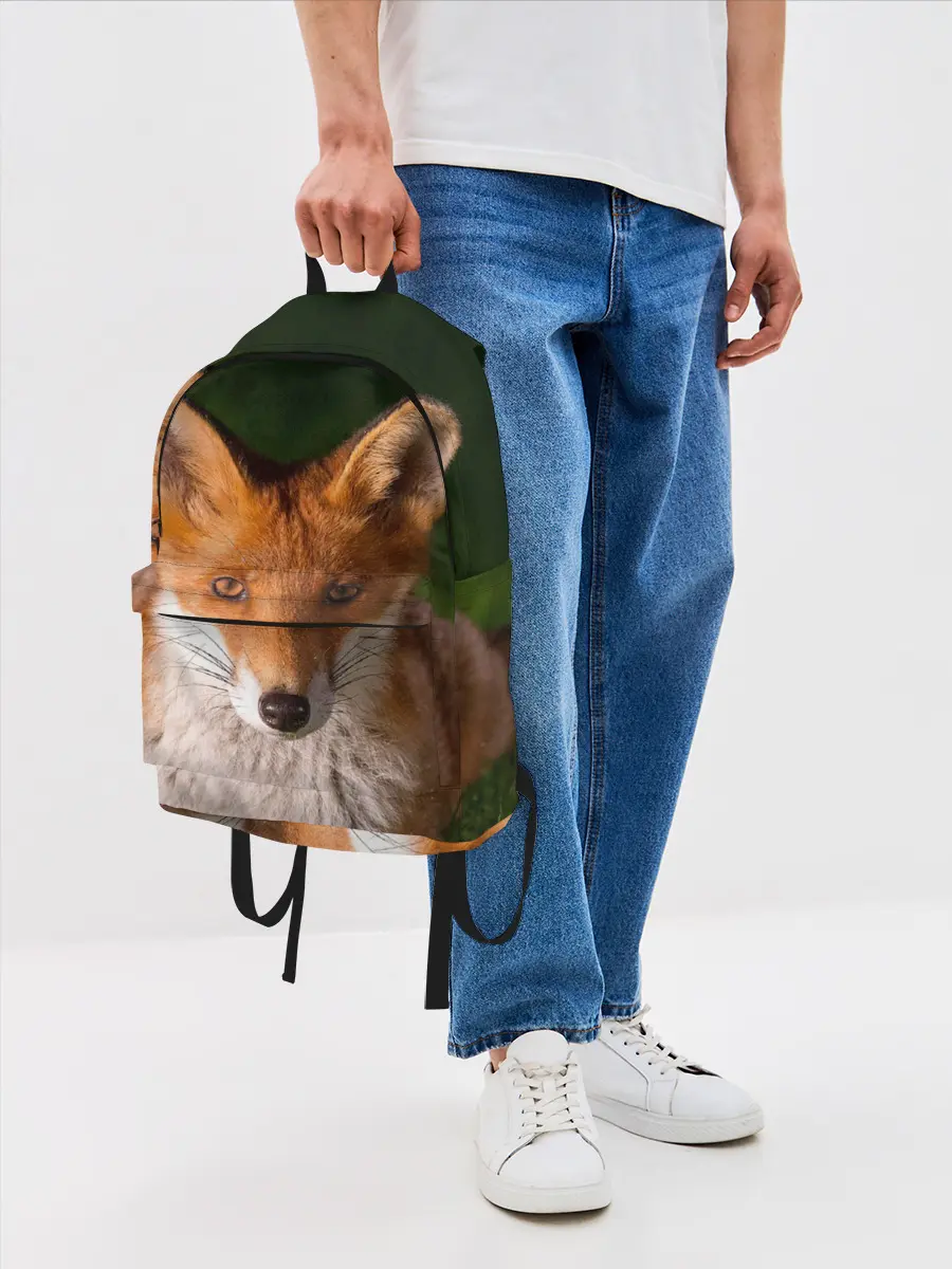 Рюкзак джинсовый / Лисица