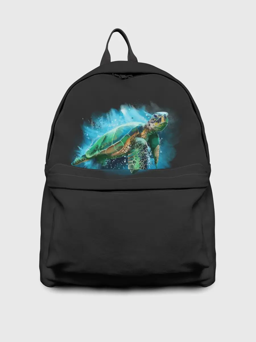 Рюкзак джинсовый / Морская черепаха