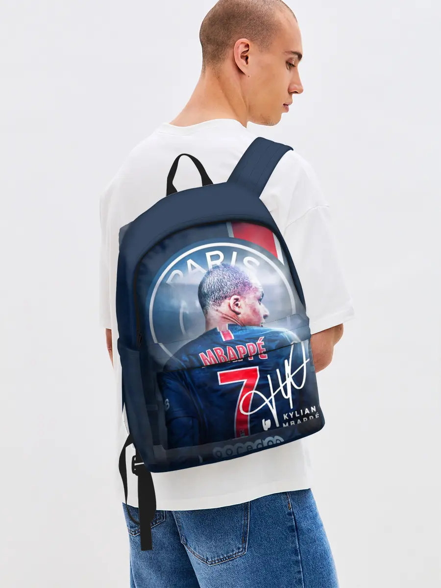Рюкзак джинсовый / Килиан Мбаппе, PSG