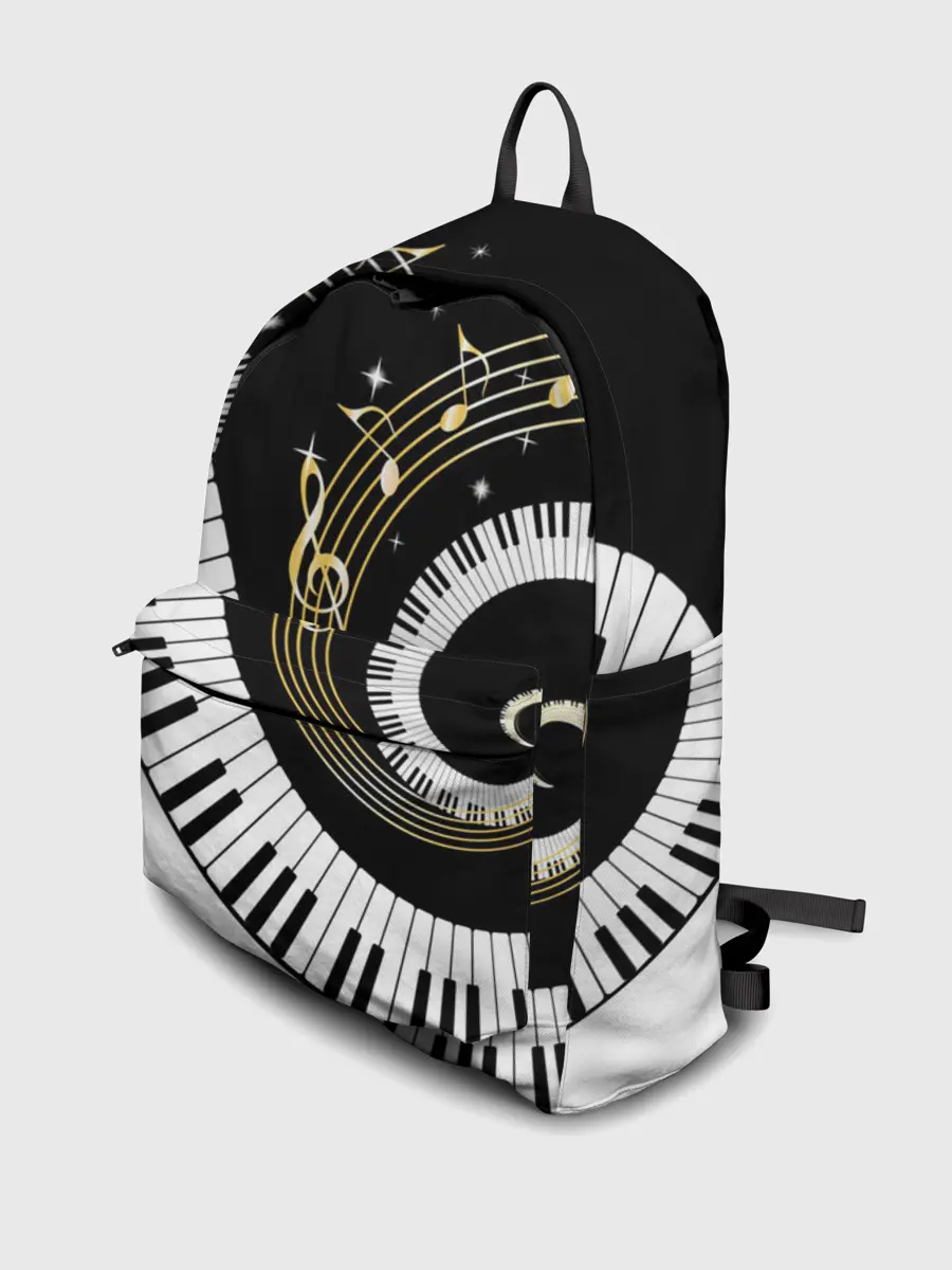 Рюкзак джинсовый / МУЗЫКАЛЬНЫЙ УЗОР