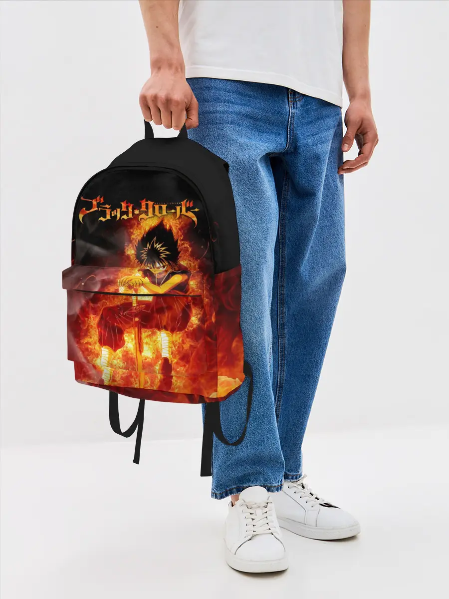 Рюкзак джинсовый / Юно в огне | Чёрный клевер