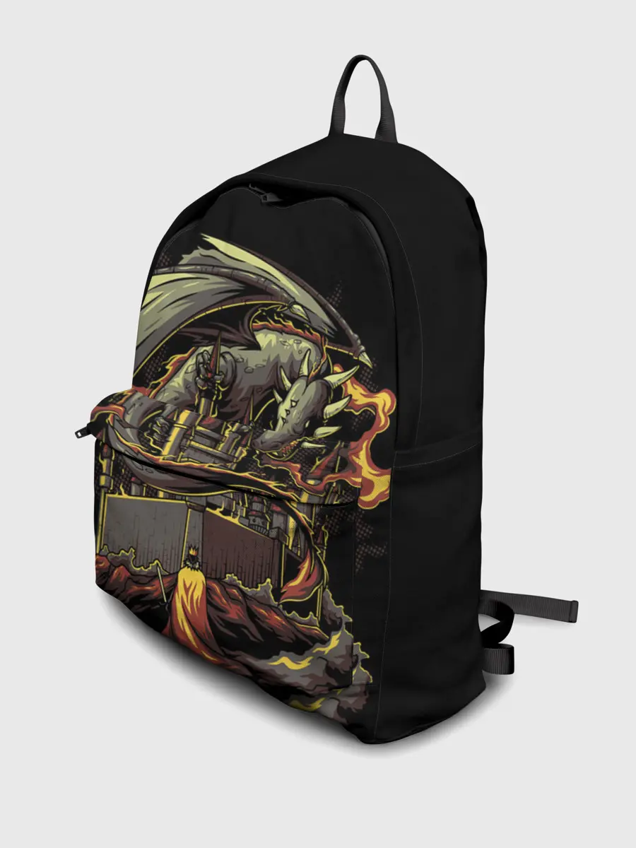 Рюкзак джинсовый / БИТВА С ДРАКОНОМ