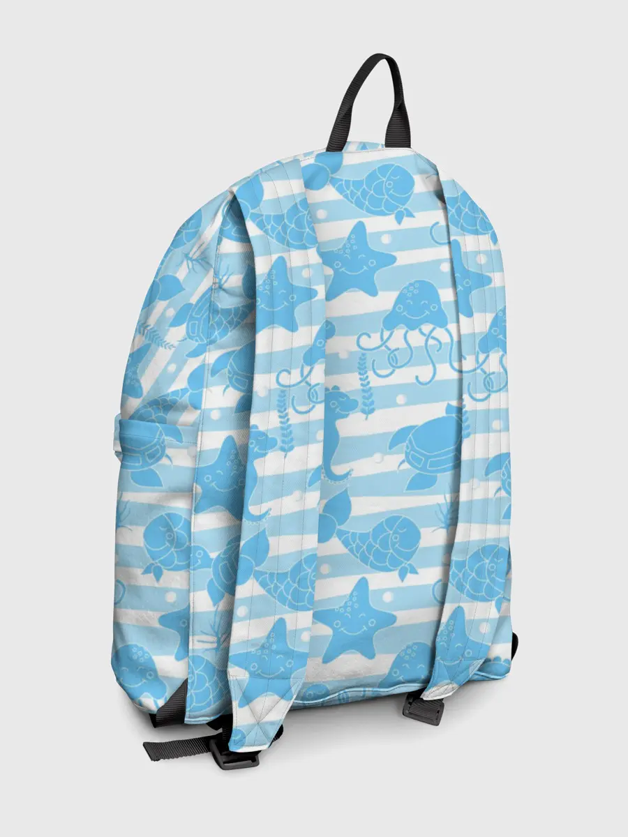 Рюкзак джинсовый / Морские жители