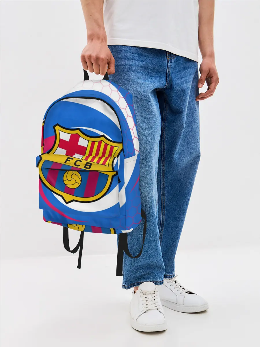 Рюкзак джинсовый / FC BARCELONA / ФК БАРСЕЛОНА