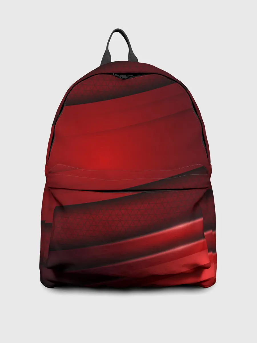 Рюкзак джинсовый / 3D red Абстрактные линии