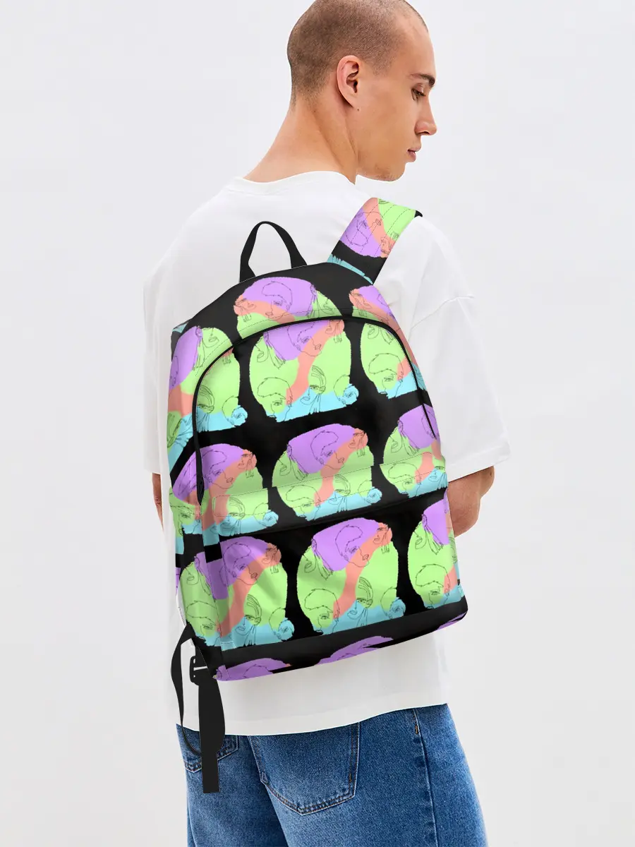 Рюкзак джинсовый / Лица