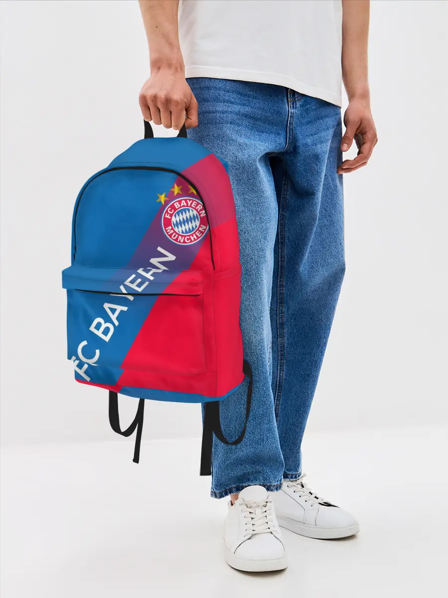 Рюкзак джинсовый / ФК БАВАРИЯ / BAYERN / ГРАДИЕНТ