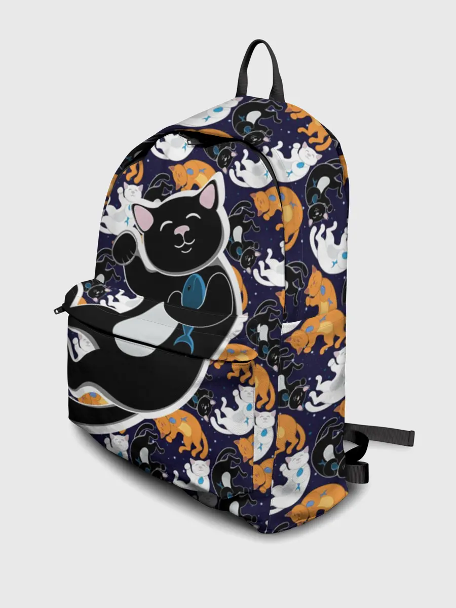 Рюкзак джинсовый / Японские котики