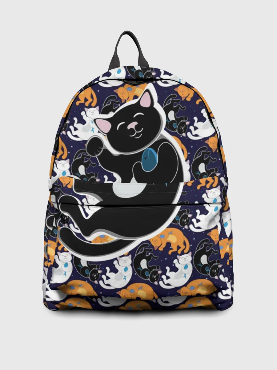 Рюкзак джинсовый / Японские котики