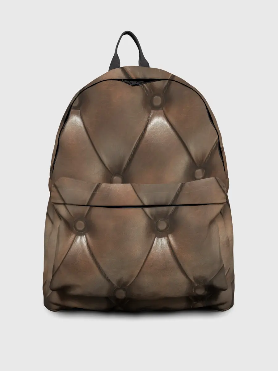 Рюкзак джинсовый / КоЖа в ромбиках