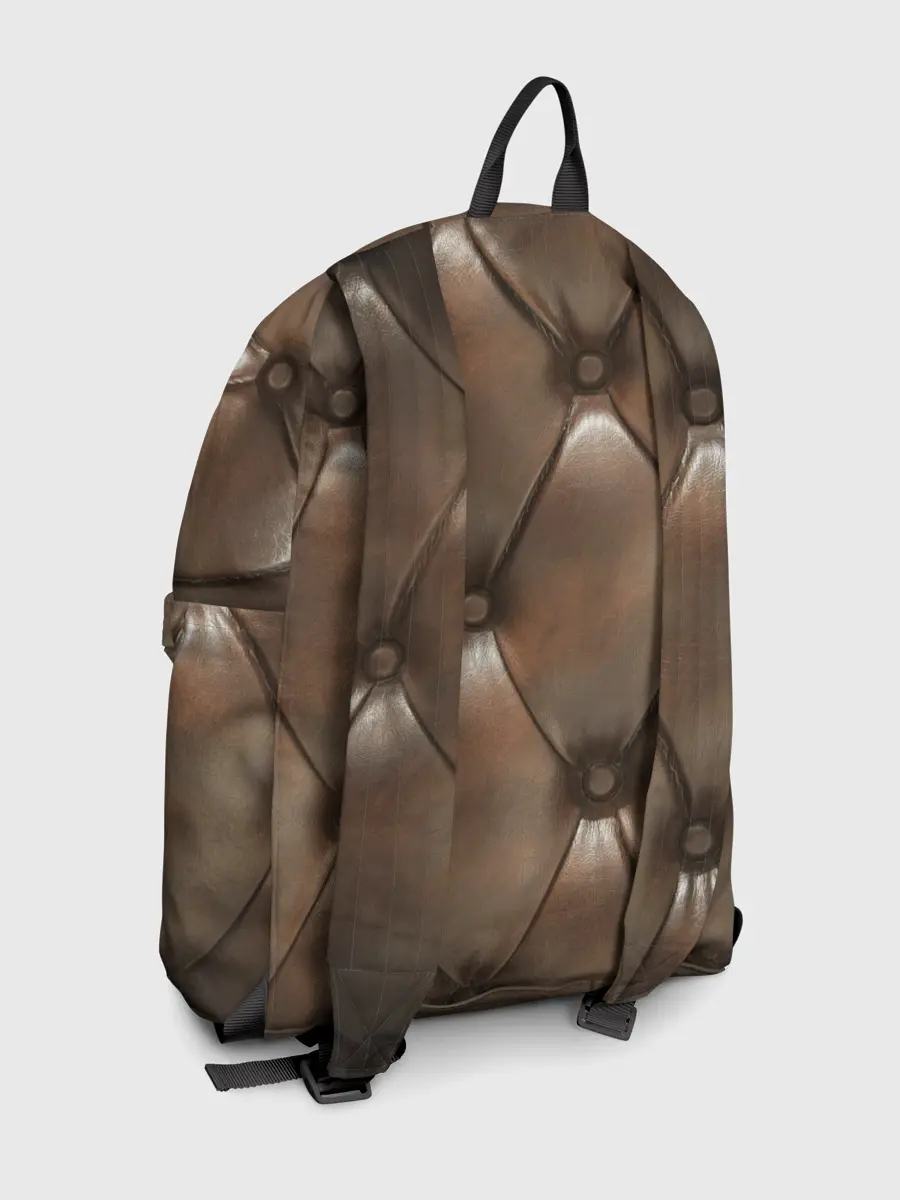 Рюкзак джинсовый / КоЖа в ромбиках