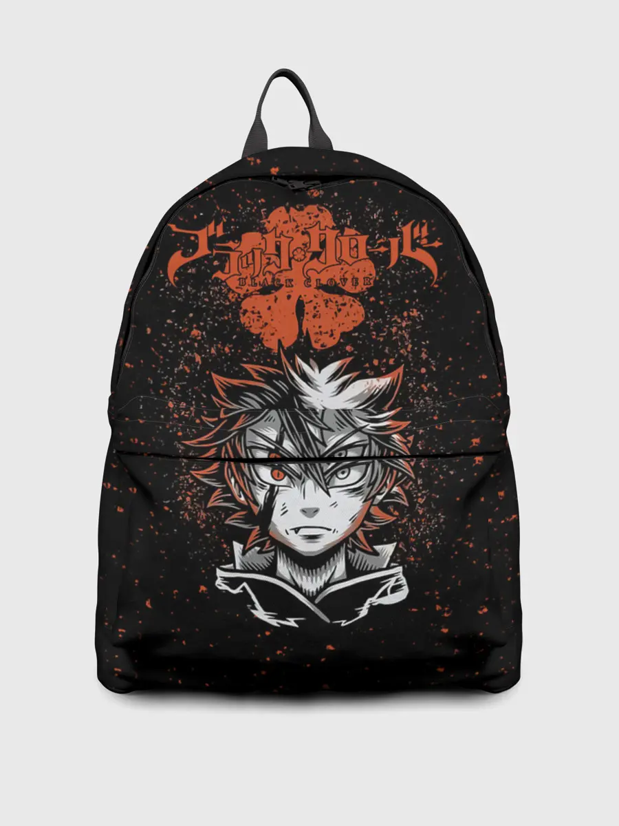 Рюкзак джинсовый / Черный Аста | Чёрный клевер